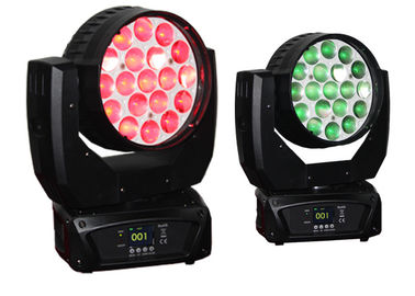 540°Pan 270°Tilt 19 adet 12W RGBW 4in1 LED Hareketli Kafa Işığı Yakınlaştırma Yıkama Hareketli Kafa Işığı