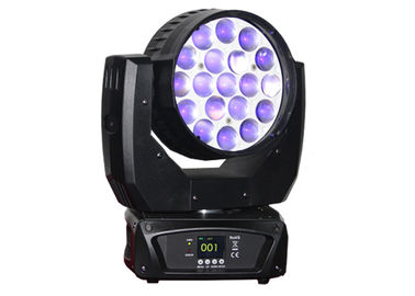 540°Pan 270°Tilt 19 adet 12W RGBW 4in1 LED Hareketli Kafa Işığı Yakınlaştırma Yıkama Hareketli Kafa Işığı