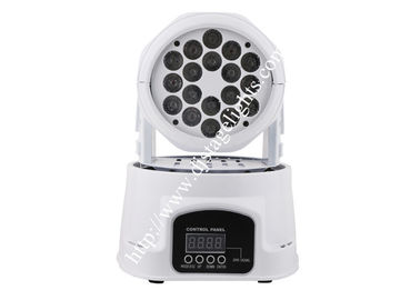 18x3W Moving Head Light DJ Stage Lights RGB Led Mini Wash Light for Bars , Night Club