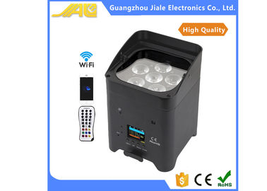 DMX Flat Wireless LED Par Cans Light RGBW 4 In1 With Remote Control
