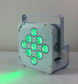 180W 9 LED Kablosuz Pil Düz Par Işık, Akülü Led Sahne Işık