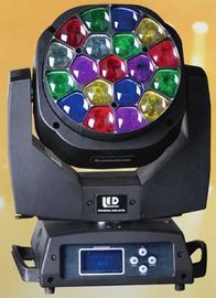 Rgbw 19 * 1 5W LED Zoom Işık 4 ila 60 derece ile Kafa Işık Rotasyon Hareketli