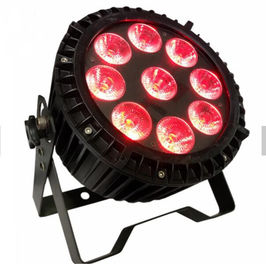 DMX512 RGBWA 9pcs * 12w Dış Mekan LED Par Yıkama Yüksek Parlaklık