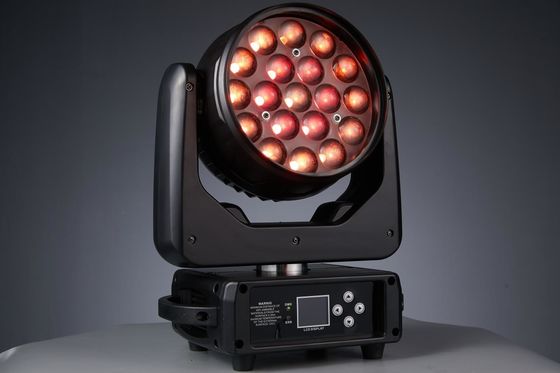 19LED'ler Zoom LED Gece Kulübü Konser Müzik Partisi için Hareketli Baş Işığı