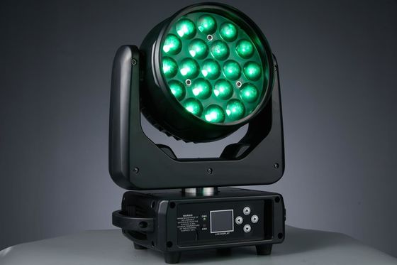 19LED'ler Zoom LED Gece Kulübü Konser Müzik Partisi için Hareketli Baş Işığı