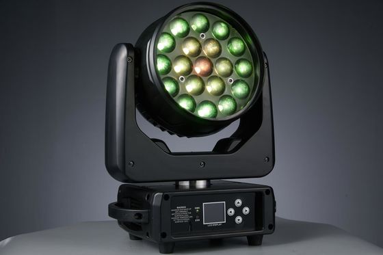 19LED'ler Zoom LED Gece Kulübü Konser Müzik Partisi için Hareketli Baş Işığı