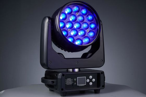19LED'ler Zoom LED Gece Kulübü Konser Müzik Partisi için Hareketli Baş Işığı