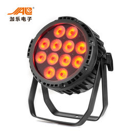 12 ADET RGBWA + UV Düz Pil LED Par Işık Ses Aktif Kontrol Modu CRI 85