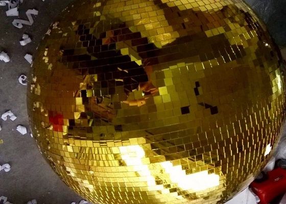 120CM Altın Ayna Topu Disko Sahne Işıkları Dönen Top