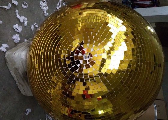 120CM Altın Ayna Topu Disko Sahne Işıkları Dönen Top