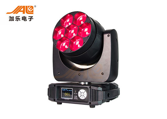 Yıkama 7x40w LED Zoom Hareketli Işık Yüksek Güçlü Yıkama Hareketli Baş Işık