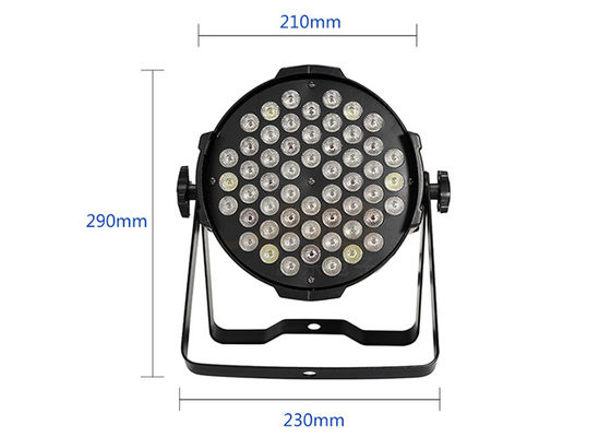 54x3w RGBW 3'ü 1 Arada LED Par Can Işıkları %100 Elektronik Karartma