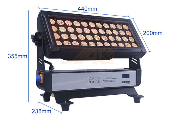 440W Dış Mekan Par Işık 44PCS LED Mini Duvara Monte Çamaşır Makinesi