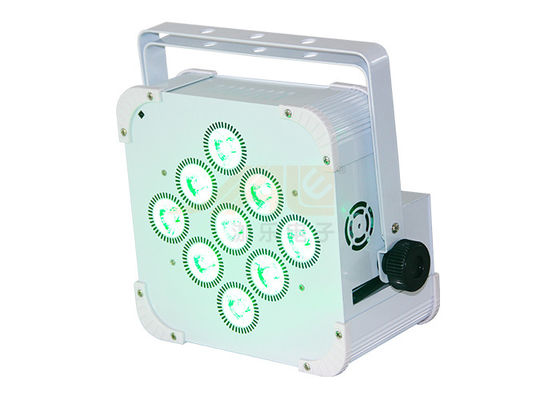 9*6w Kablosuz DMX Par Işık Yüksek Parlaklık Üç Renkli Ledler Pil Işığı