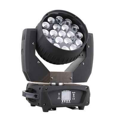 Gece Kulübü için 19 * 12W Lens 8 ° LED Hareketli Baş Işığı