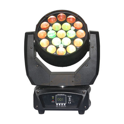 Gece Kulübü için 19 * 12W Lens 8 ° LED Hareketli Baş Işığı