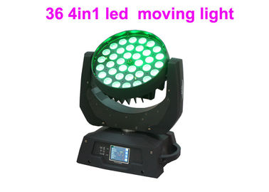 DMX RGBW Konser / Tiyatro Sahne Aydınlatma için 36 x 10w LED Hareketli Baş Işığı