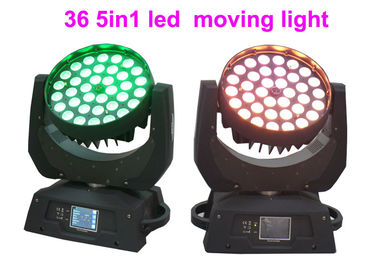 DMX RGBW Konser / Tiyatro Sahne Aydınlatma için 36 x 10w LED Hareketli Baş Işığı