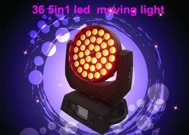 DMX RGBW Konser / Tiyatro Sahne Aydınlatma için 36 x 10w LED Hareketli Baş Işığı