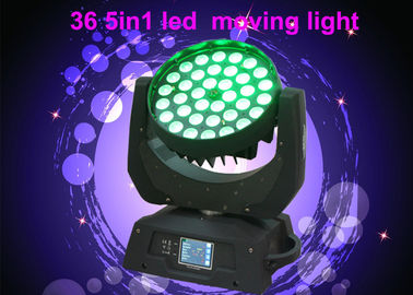 DMX RGBW Konser / Tiyatro Sahne Aydınlatma için 36 x 10w LED Hareketli Baş Işığı
