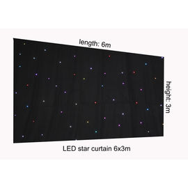 Düğün veya Etkinlik Sahne Dekorasyonu için Toptan LED Yıldızlı Perde Kumaş Aydınlatma RGB