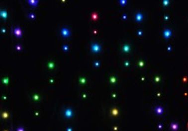 Düğün veya Etkinlik Sahne Dekorasyonu için Toptan LED Yıldızlı Perde Kumaş Aydınlatma RGB