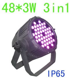 Düğün Party Etkinliği IP65 Aydınlatması İçin Profesyonel Açık LED Par 48 x 3w Çok Renkli Aydınlatma Par 64 Işık