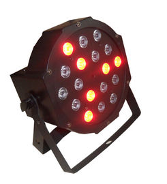 18 x 3w RGB Led Yassı Parlak Işık / Led Par 64 Kapalı Sahne Dj Işığı 7CH DMX