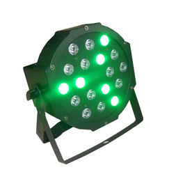 18 x 3w RGB Led Yassı Parlak Işık / Led Par 64 Kapalı Sahne Dj Işığı 7CH DMX