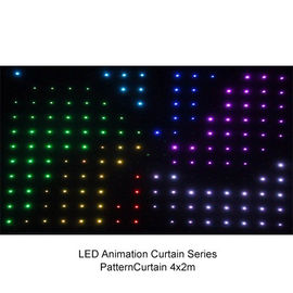Tam Renkli P9 - P20 4 x 3m LED Video Perdesi, Esnek Yumuşak Led Sahne Ekran 200w