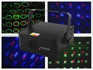 Mavi ve Kırmızı Mini Lazer Sahne Aydınlatması DJ Ekipmanları Uzaktan Kumandayla Parti Işıkları