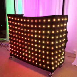 1 x 2m Rbb 3in1 Renkli LED Video Perdesi, Profesyonel Dekorasyon LED Işık Perdesi