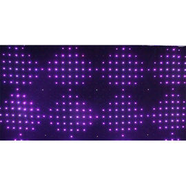 Düğün P200 6 * 3m Kırmızı Yeşil Mavi Üç Renkli Led Video Perdesi Dj Arka Plan Fikstürü, tema olayları Perdeli açtı