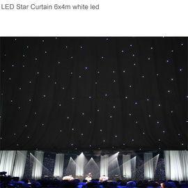LED Star Perde / Led Star Kumaş Düğün Arka Planı Sahne Arka Dekorasyonu için Zemin