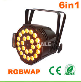6in1 Led Par DJ Sahne Işıkları / Dmx Led Par Işık Kapalı Par 15w Rgbwa UV 24pcs Can
