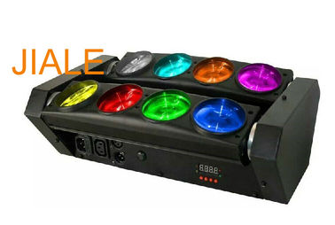 DMX512 RGBW 4in1 8 Gözler Spider Işın LED Başkanı Işık / Döner Sahne Işık Hareketli