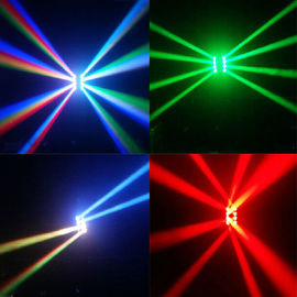 DMX512 RGBW 4in1 8 Gözler Spider Işın LED Başkanı Işık / Döner Sahne Işık Hareketli