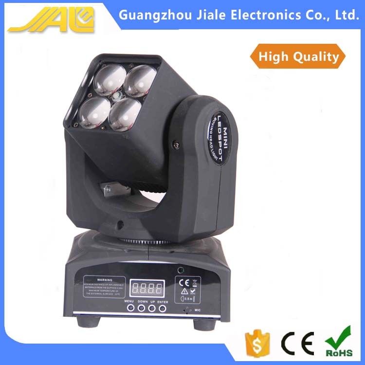Yeni 4adet 10w 4in1 Led Mini Taşınabilir Far Yıkama Zoom Işık Dj Işıkları