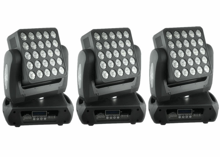 Top 1 Daire 25 x 12w Yüksek Lümen Amerikan CREE, RGBW Karıştırma LED&#39;i Hareketli Baş Işığı / Kare DJ Hareketli Baş Işığı
