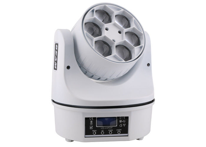 6 X15w Rgbw Bee Moving Head Led Disco Light High Brightness 110 - 240v Sound Actived