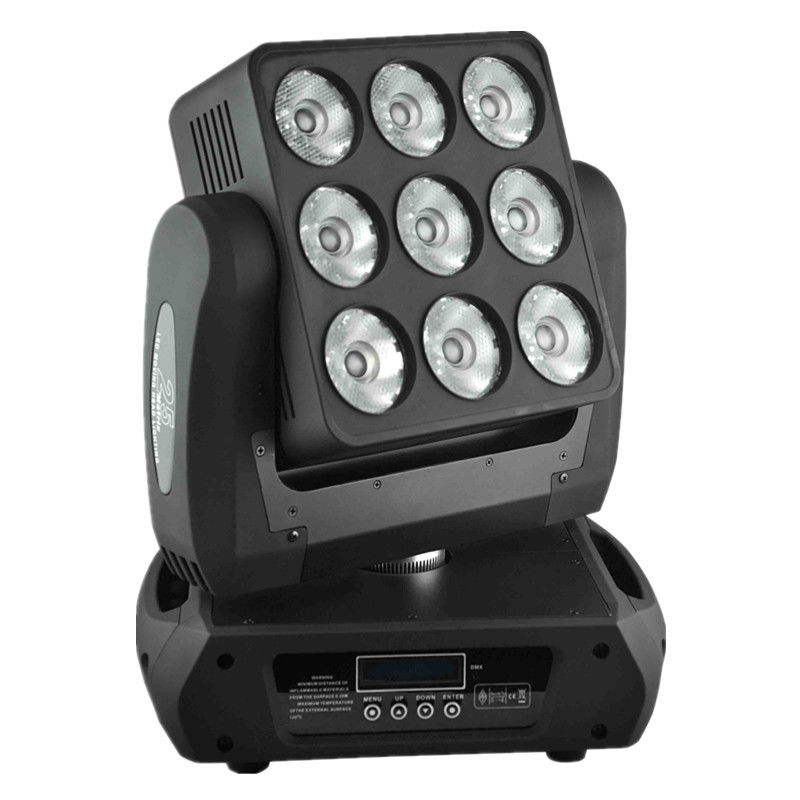 High Brithness 9 X 12 W RGBW LED Moving Head Light Wash Sharpy Beam Matrix Lights