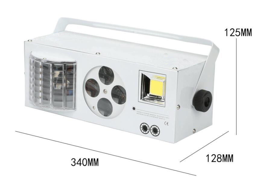 Renkli 4 in1 Efekt Lazer Strobe El feneri AC100 - 240V 40W