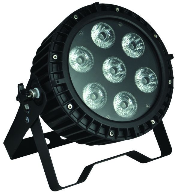 Profesyonel Sahne LED Par Can Işıklar, 7 adet 12W RGB LED Düz Par