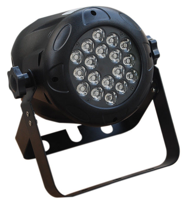 Kapalı 18 x 3W Plastik Led Par Işık Dj / Disko Sahne Işıklandırma Yüksek parlaklık