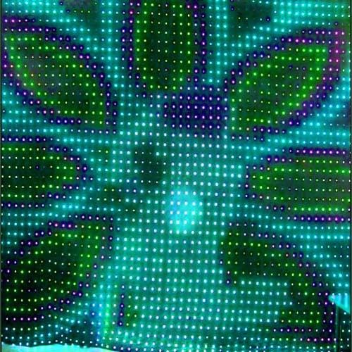 Ateşe Dayanıklı Kadife Kumaş Rgb 3 In 1 Led Sahne Animasyon Vizyon Perde Arka Plan Kapalı / Açık