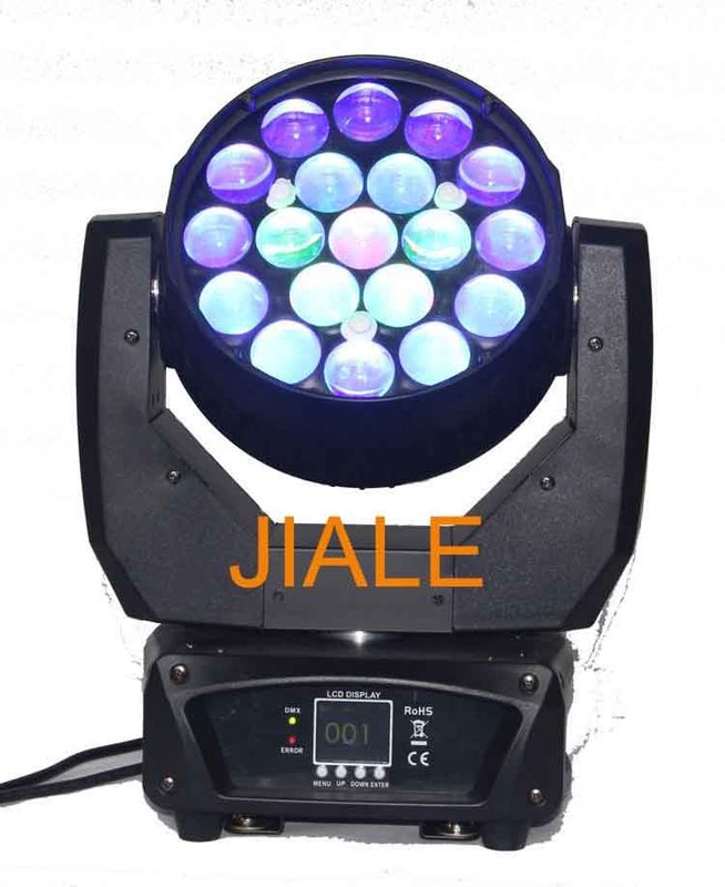 19 x 12w Rgbw Led Zoom DJ Led Sahne Işını / Hareketli Baş Yıkama Işığı